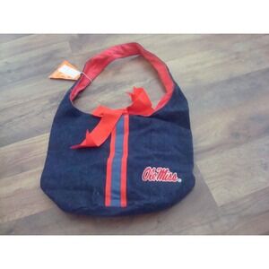 OLE MISS REBELS   9X12  Game Day Purse BAG HANDBAG TOTE  DEADSTOCK  VINTAGE T7